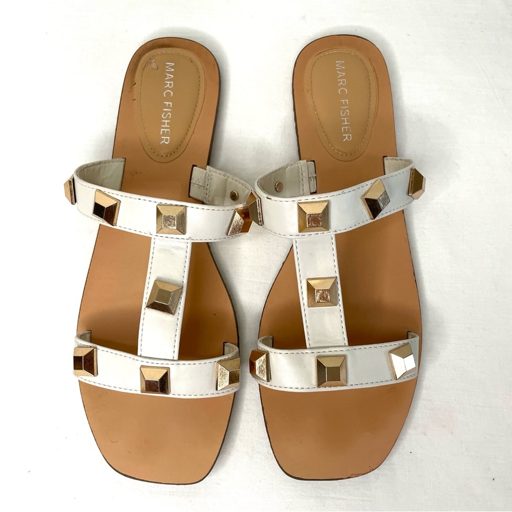 Marc Fisher Women's Bonis Studded Slide Sandals 9